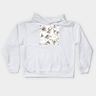 Brown bark and white cow texture - Tie-Dye Shibori Texture Kids Hoodie